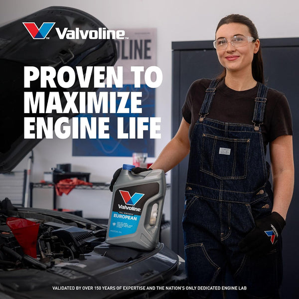 Valvoline European Vehicle Full Synthetic SAE 5W-40 Motor Oil 5 QT, Case of 3 European Vehicle 5 QT, Pack of 3 5W-40