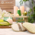 Almooni Natural Loofah Exfoliating Body Scrubber, Made with Natural Egyptian Shower Loofah Sponge, Bath Shower Loofah Sponge for Women and Men,