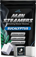 Shower Steamers for Men - 15 Pack Eucalyptus Aromatherapy Shower Steamers, Strong Scent, Long Lasting, Premium Essential Oils, Gifts for Men