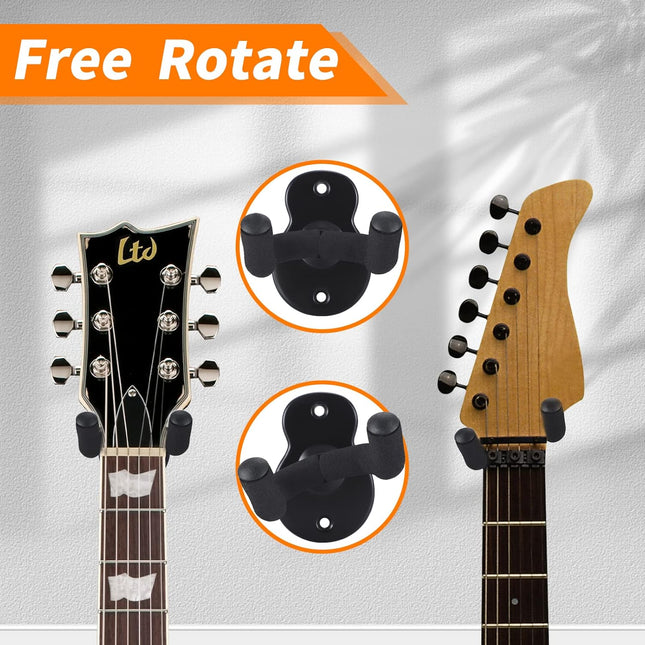 Donux Guitar Wall Mount,Ukulele Hanger Hook Holder Stand Guitar Hangers Hooks fo
