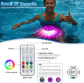 Floating Pool Lights with 6 Dynamic Lighting Effects, IP68 Waterproof, Rechargeable RGB Upper and Lower Color Changing for Inground Pools - 6 Pack