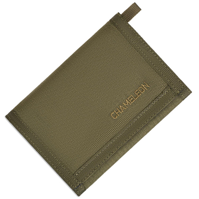 Chameleon Trifold Men Nylon Wallet - Military Tactical Mens Wallets- ID Card Holder - Canvas Thin Front Pocket Travel Wa
