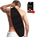 Evridwear Exfoliating Body Scrubber with Handles Back Washer Back Scrubber for Shower Bath Dry Skin Whole Body Deep Clean Men Women(Moderate) Red