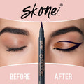 Skone Tattooed Liquid Eyeliner Pen, Waterproof Felt Tip, Plum Black