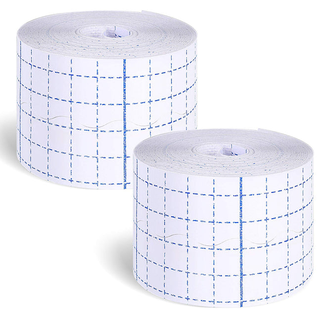 Nuanchu 2 Rolls Non-Woven Cover Roll Stretch Tape Non-Woven Adhesive Bandages Br