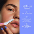 Billie - Dermaplane Starter Kit - Reusable Handle + 3 Refill Blades - Remove Facial Hair + Perfectly Shape Brows - Dermatologist-Approved - Malibu