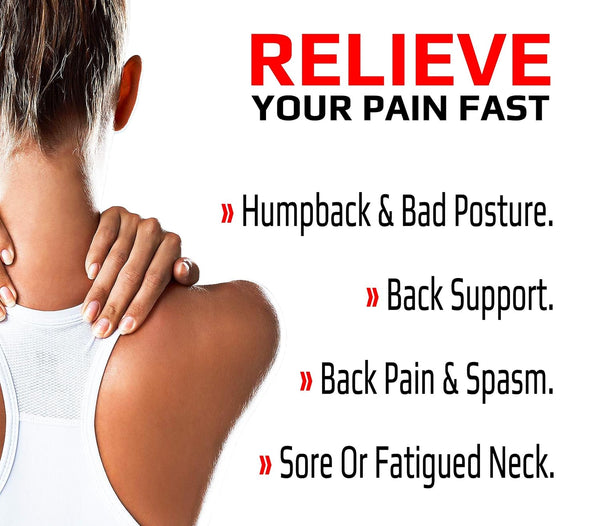 Magnetic Posture Corrector, Men and Women, Fully Adjustable Padded Back Supporter, All Day Pain Relief, Lumbar, Neck, Spine, Shoulders, Scoliosis
