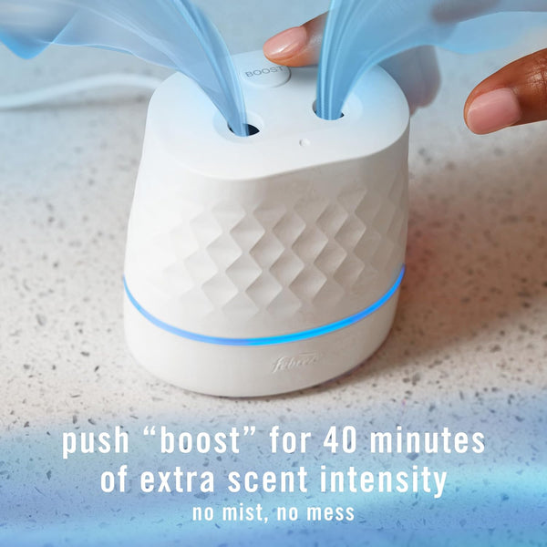 Febreze Plug Scent Booster Continuous Scent Device Oil Diffuser, Compatible with Febreze Air Freshener Plug in Refills