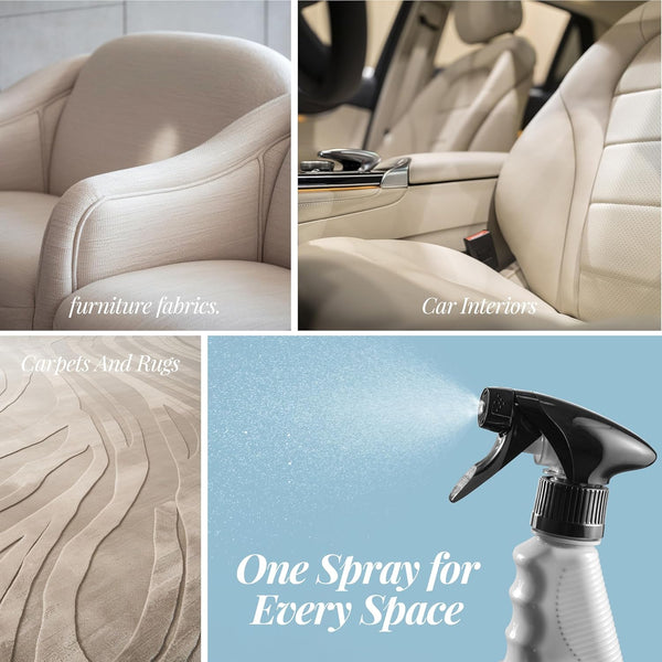 Forcefield® Fabric Cleaner Professional Strength, Deeply Penetrates Water Safe Fabric & Fibers of Upholstery, Clothing, Rugs & Carpeting - 22Oz
