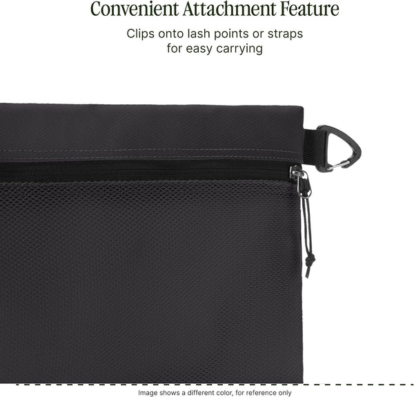 Eagle Creek Pack It Reveal Sack - Compact Storage Sack for Electronics & Small Accessories - Quick-Attachment Hook - Mesh Fabric Build - Zippered