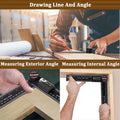 Digital Angle Finder Protractor, Angle Finder Ruler with 7Inch/200Mm, Angle Measuring Tool for Woodworking/Carpenter/Construction/Diy