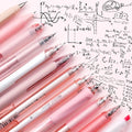 Four Candies Cute Pink Pens, Black Gel Ink, Rose - 12ct, 0.5mm Fine Point | Back to School Supplies, Nurse Essentials, Office Decor for Women,