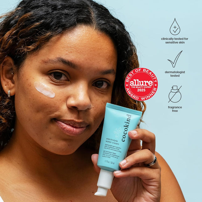Cocokind Electrolyte Water Cream | Lightweight Water Gel Moisturizer | Balanced 