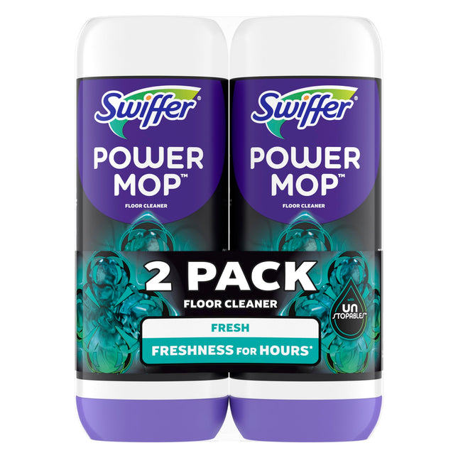 Swiffer Powermop Floor Cleaning Solution with Unstopables Fresh Scent, Powermop 