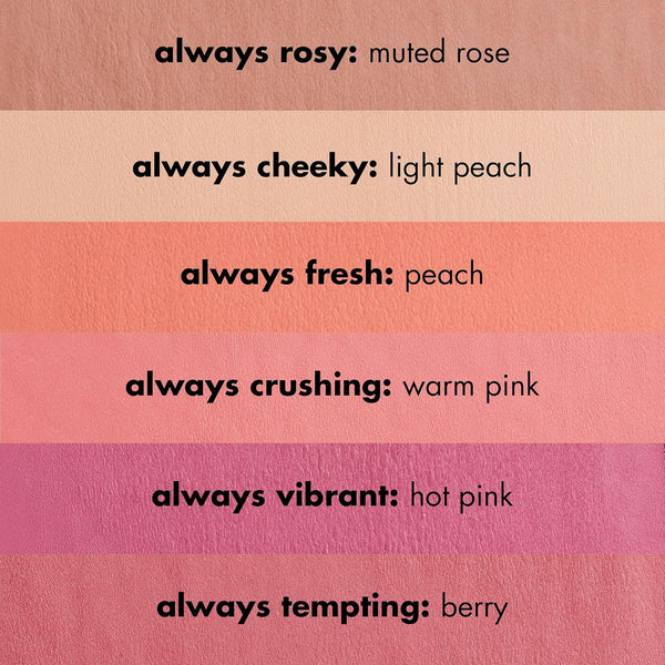 e.l.f Primer-Infused Blush, Long-Wear, Matte, Bold, Lightweight, Blends Easily, Contours Cheeks, Always Rosy, All-Day Wear, Vegan & Cruelty-Free