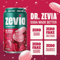 Zevia Zero Sugar Soda, Dr. Zevia, 12 oz Cans (24-Pack) – Naturally Sweetened, Zero Calorie Sugar Free Soda - Non-GMO Project Verified,