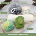 Birthday Gifts for Woman, Get Well Soon Gift Baskets for Women, Relaxing gifts for Women, Self Care Gifts, Spa kit for Woman, Wooden Box, Green