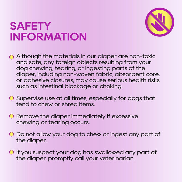 HONEY CARE All-Absorb Disposable Female Dog Diapers Small Size, Improved, 40 Count, Super Absorbent, Breathable, Wetness Indicator (Pack of 1, 40