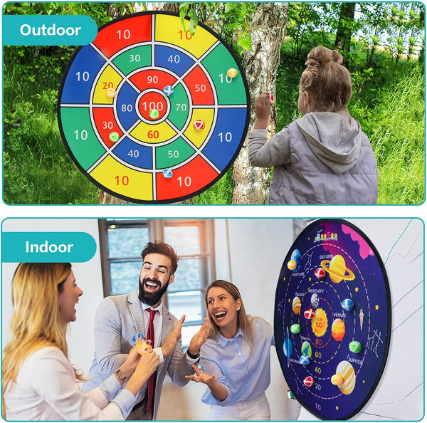 BooTaa 29" Large Dart Board for Kids, Kids Dart Board with Sticky Balls, Boys Toys, Indoor/Sport Outdoor Fun Party Play Game Toys, Birthday Gifts