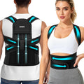 Back Brace Posture Corrector for Men and Women, Adjustable Shoulder Straightener Full Back Support, Upper and Lower Back Brace for Pain Relief,