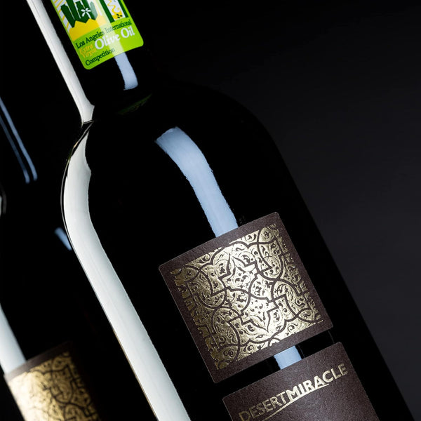 DESERTMIRACLE Cold Pressed Polyphenol Rich Moroccan Olive Oil, Organic Extra Virgin Olive Oil with High Polyphenols, First Cold Pressed EVOO from