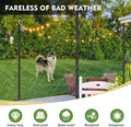 FEED GARDEN String Light Poles for Outside,9.8FT Metal Poles for Outdoor String Lights, Stand Poles for Deck, Garden, Patio, Wedding, Backyard,