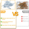 KURUI 700pcs Hardware Nails for Hanging Pictures, Up to 2"-Long Finish Nails Assortment Kit for Wall Art Decor, 640 Frame Nails and 60 Small