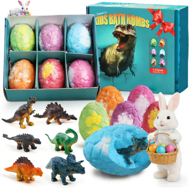 Bath Bombs for Kids with Surprise Inside, 6 Pack Big Kids Bath Bombs Gift Set, O