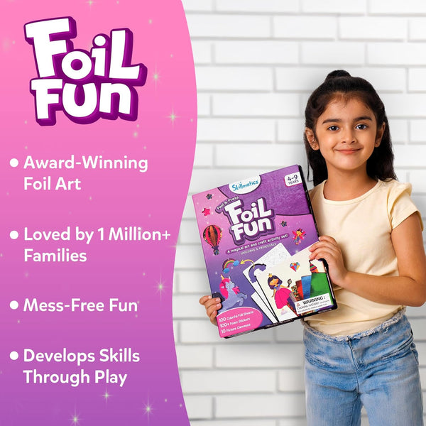 Skillmatics Foil Fun - Unicorns & Princesses, No Mess Art for Kids, Craft Kits & Supplies, DIY Creative Activity, Travel Toys, Gifts for Ages 4,