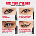 REVLON ColorStay Pencil Waterproof Eyeliner, 204 Charcoal, 0.01 oz Charcoal 0.01 Ounce (Pack of 1)