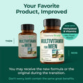 Multivitamin for Men with Methylated Vitamins and Chelated Minerals for Energy, Focus and Immune Health – Premium Daily Mens Multivitamins &