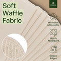 mioeco 20 Pack Reusable Kitchen Paper Towels, Organic Dish Cloths | Highly absorbent, Machine washable, Soft Organic Cotton, Paperless