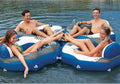 Intex 58854EP River Run Connect Inflatable Floating Lounge: Comfortable Backrest â Built-In Cup Holder â Durable Grab Handles â Easy-To-Use