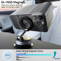 CloudValley Magnetic Car Phone Mount, Compatible with MagSafe | 360° Adjustable Foldable Holder for Dashboard, 80LBS Suction & 2800gf Magnet, Car