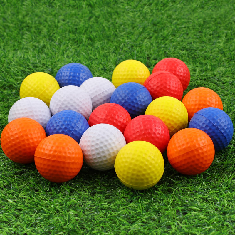 Guirnd 20 Pack Foam Golf Balls, 41mm Practice Golf Balls, Realistic Feel and Long Lasting Limited Fligh Practice Golf Balls for Backyard, Soft