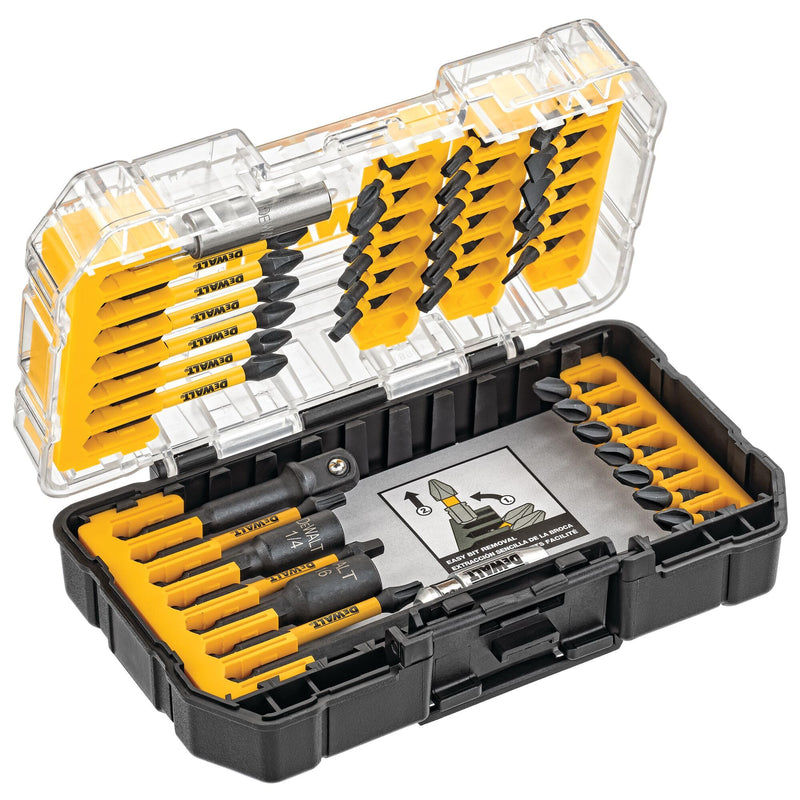 DEWALT Screwdriver Bit Set, 40 Pcs. Impact Ready, FlexTorq Impact Driver Bit Set with Storage Case (DWA2T40IR) One Size