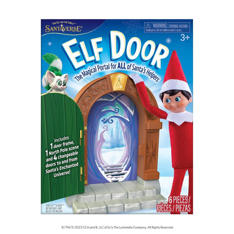 The Elf on the Shelf Magical Elf Door Kit | Includes four interchangeable North Pole door designs for magical Scout Elf arrivals and scenes. Scout