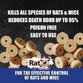RatX Bait Discs 1 lb. Bag - Contains 45 Discs - for Indoor or Outdoor Use No Size