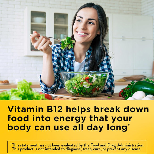 Nature Made Maximum Strength Vitamin B12 5000 Mcg, Dietary Supplement for Energy