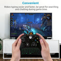MoKo Green Backlight Keyboard for Xbox One Controller, Black | Wireless Chatpad with Headset & Audio Jack, Accessories fits Xbox One/One S/