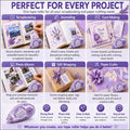 Glue Tape for Scrapbooking, Scrapbook Tape 4 Pcs, Double Sided Tape Roller for Crafts, 26 Ft x 0.31 In Tape Runner, Junk Journal Supplies,