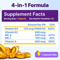 InnovixLabs Vitamin D3 K2-5000 IU Vitamin D3 Plus 600 mcg Vitamin K2 MK4 and MK7 for Max Calcium Absorption, Supports Bone, Immune, Heart Health,