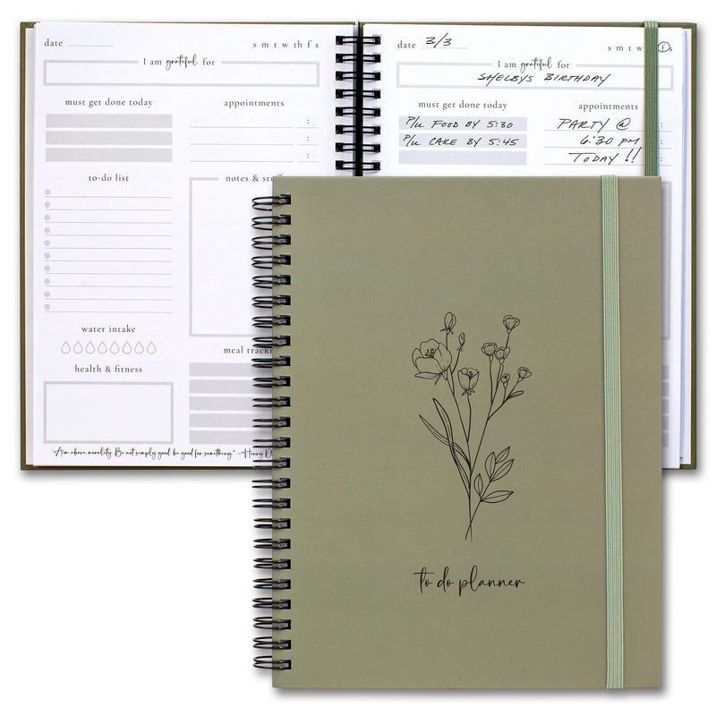 Beautiful To Do List Notebook - Aesthetic Daily Planner to Easily Organize Your Tasks And Boost Productivity - Stylish Undated ADHD Planner Gift