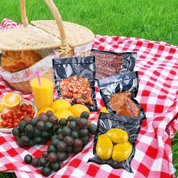CANLENPK 2.7ÃÂ4 Inch/7X10Cm Mini Vacuum Sealer Bags,Small Precut Food Storage Bag,Seal Meal Snack Fruit Nut,Boil Steam Heat Freeze,Commercial Grade