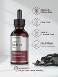 Horbäach Iodine Liquid Drops | 2 fl oz | 150 mcg | Iodine & Potassium Iodide Liquid Tincture | Vegetarian, Non-GMO, Gluten Free Supplement