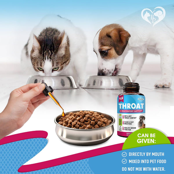 Kennel Cough Treatment & Natural Infection Medicine for Dogs & Cats - Respiratory & Cold Cough Relief - Collapse Trachea & Cat Asthma Support