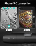 IWOBAC Digital Microscope Wireless Pocket Handheld USB Microscopes, 50x-1000x Zoom Fixed Focus HD Magnifier with LEDs, Inspection Camera