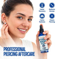 BodyJ4You Piercing Aftercare Spray - Saline Solution for Piercings Wound Wash Sterile Saline - Keloid Bump Removal Ear Nose Septum Belly Button