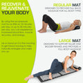 Prosourcefit Acupressure Mat and Pillow Set for Back/Neck Pain Relief and Muscle Relaxation, XL - Blue/White