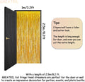 Gold Fringe Curtain Tinsel Backdrop - GREATRIL Foil Fringe Curtain Party Streamers for Prom 2026 NYE New Years Eve Birthdays Christmas Theme Party